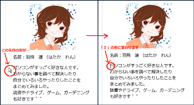 マウスポインタの比較